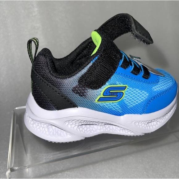 S Lights By Skechers Meteor Krendox Sneakers Stretch Laces Toddler Boy Size 6 - Picture 17 of 17